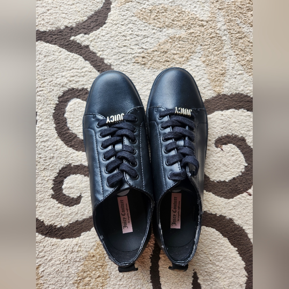 Juicy Couture Black Sneakers Sleek Minimalist Design - Picture 4 of 7